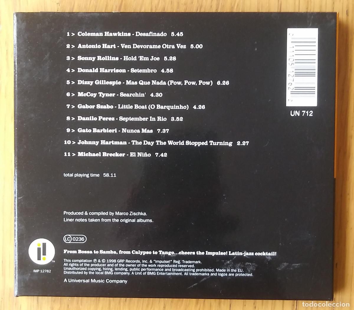 CDs de m&uacute;sica: V/A: &rdquo;LATIN ON IMPULSE!&rdquo; CD 1998 JAZZ - LATIN - Foto 2