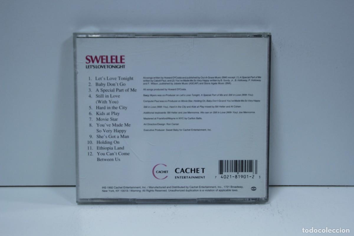 CDs de m&uacute;sica: DISCO CD. Swelele &ndash; Lets Love Tonight. COMPACT DISC. - Foto 2