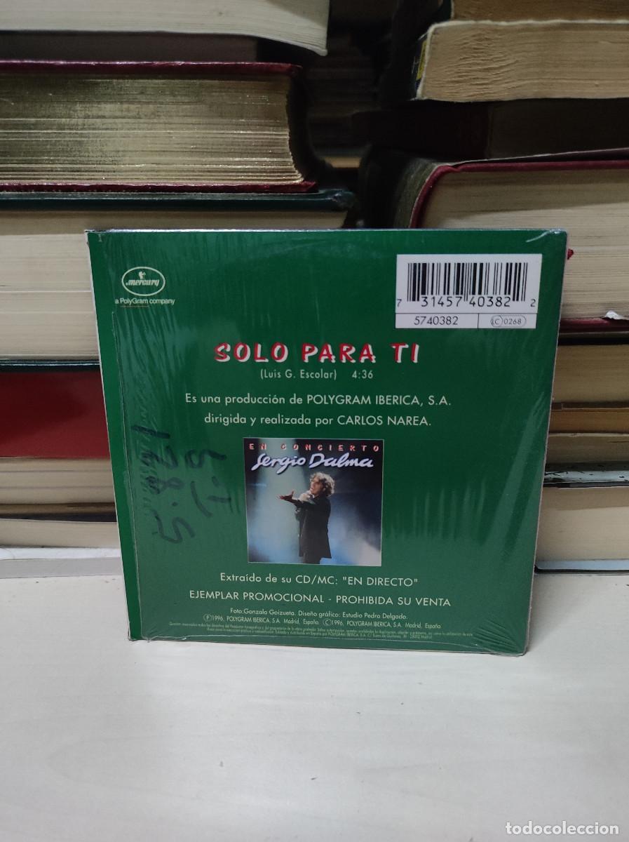 CDs de m&uacute;sica: Sergio Dalma &ndash; Solo Para Ti - Foto 2