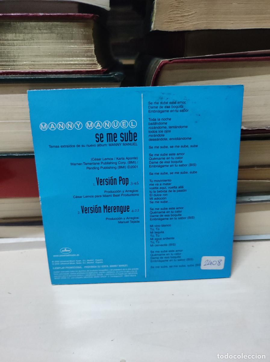 CDs de m&uacute;sica: Manny Manuel &ndash; Se Me Sube - Foto 2