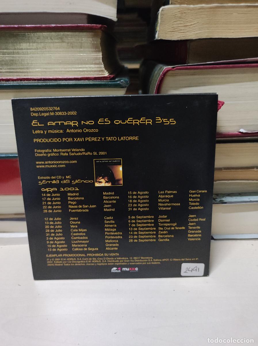CDs de m&uacute;sica: Antonio Orozco &ndash; El Amar No Es Querer - Foto 2