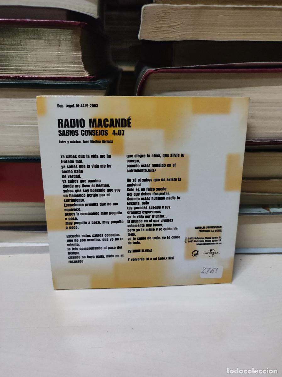 CDs de m&uacute;sica: Radio Macande &ndash; Sabios Consejos - Foto 2