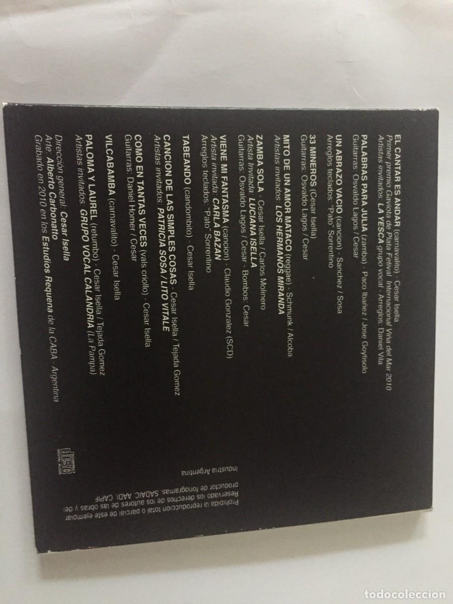CDs de m&uacute;sica: cesar isella el cantares andar cd - Foto 2