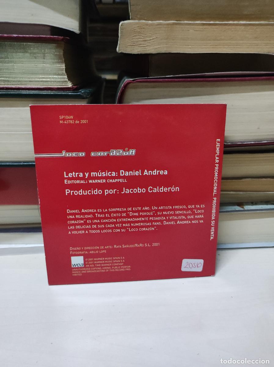 CDs de m&uacute;sica: Daniel Andrea &ndash; Loco Coraz&oacute;n - Foto 2