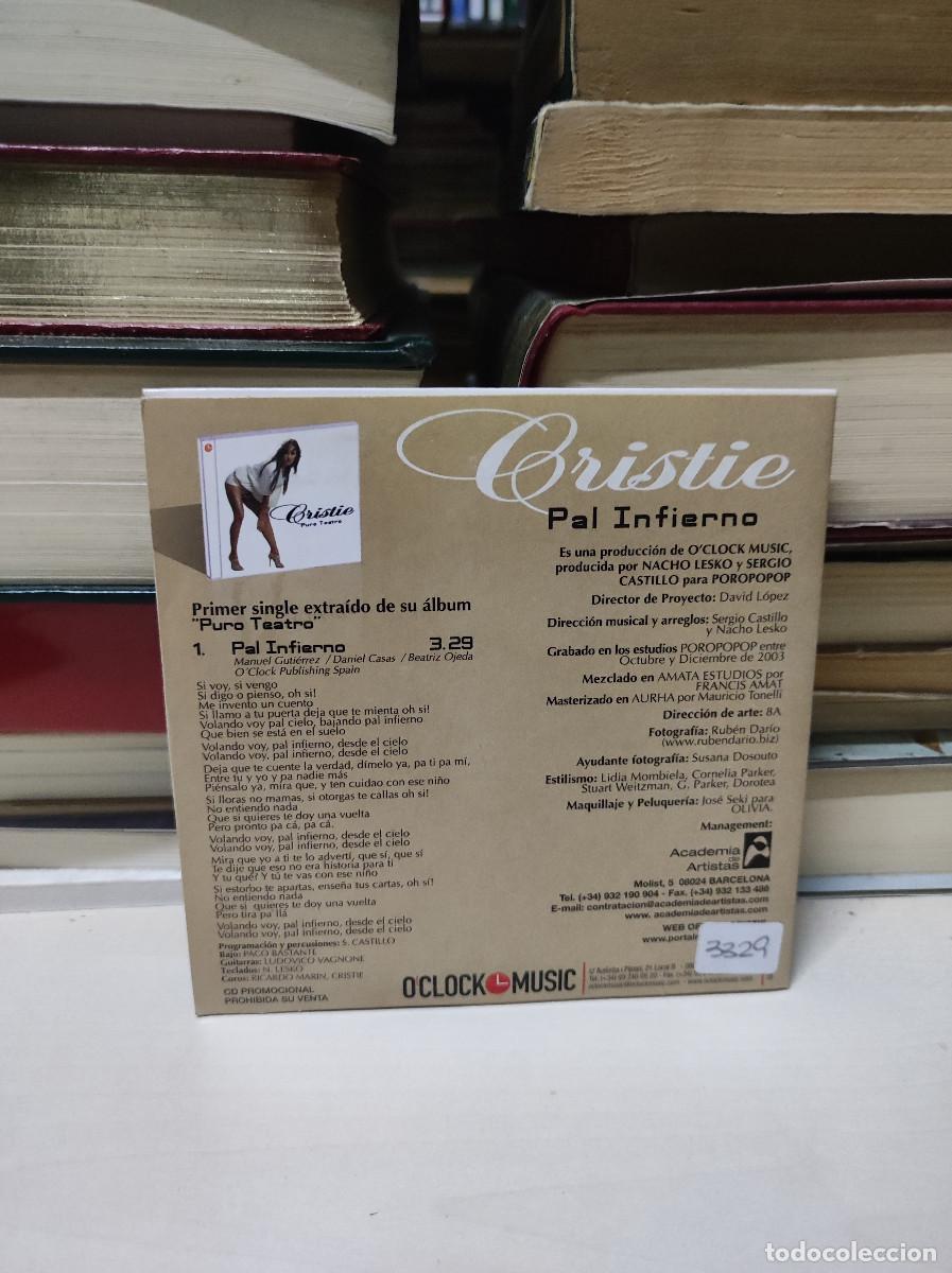 CDs de m&uacute;sica: Cristie &ndash; Pal Infierno - Foto 2