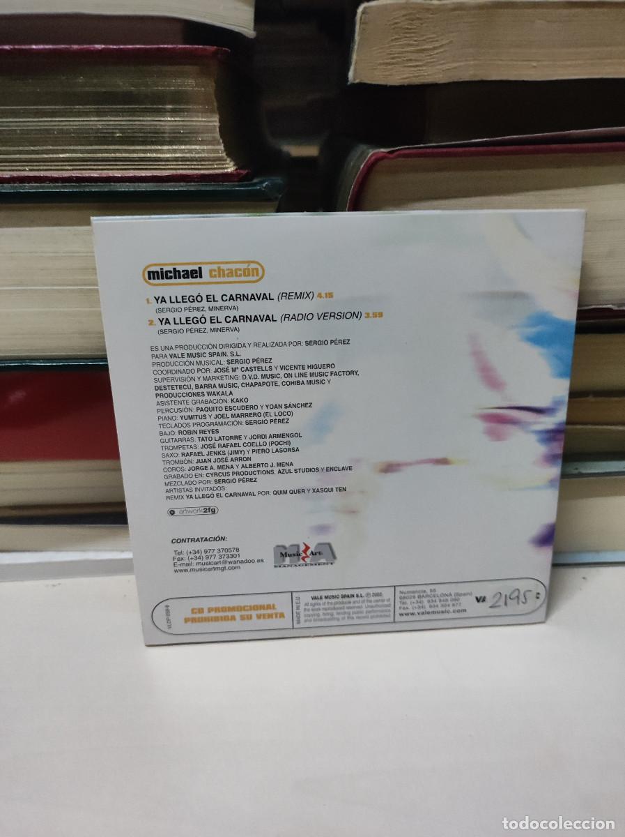 CDs de m&uacute;sica: Michael Chacon &ndash; Ya Llego El Carnaval - Foto 2