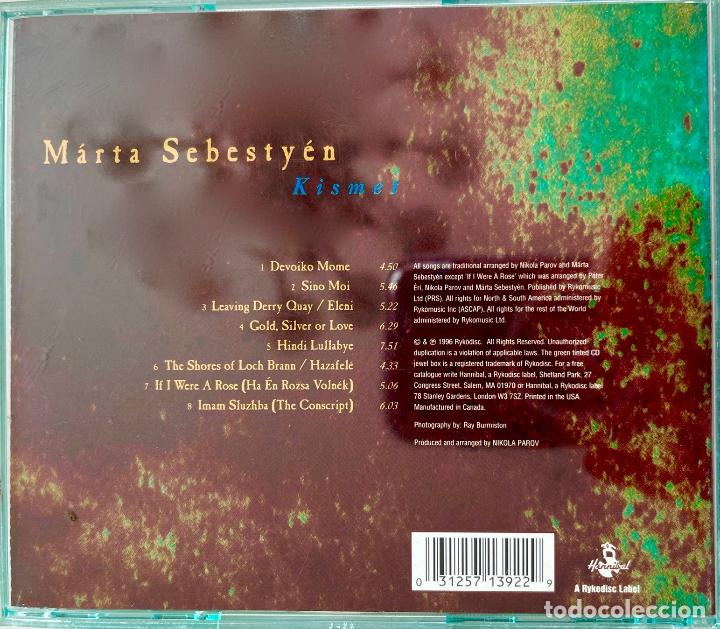 CDs de m&uacute;sica: MARTA SEBESTYEN. KISMET. CD CANAD&Aacute; 1996 RYCODISC - HANNIBAL - Foto 2