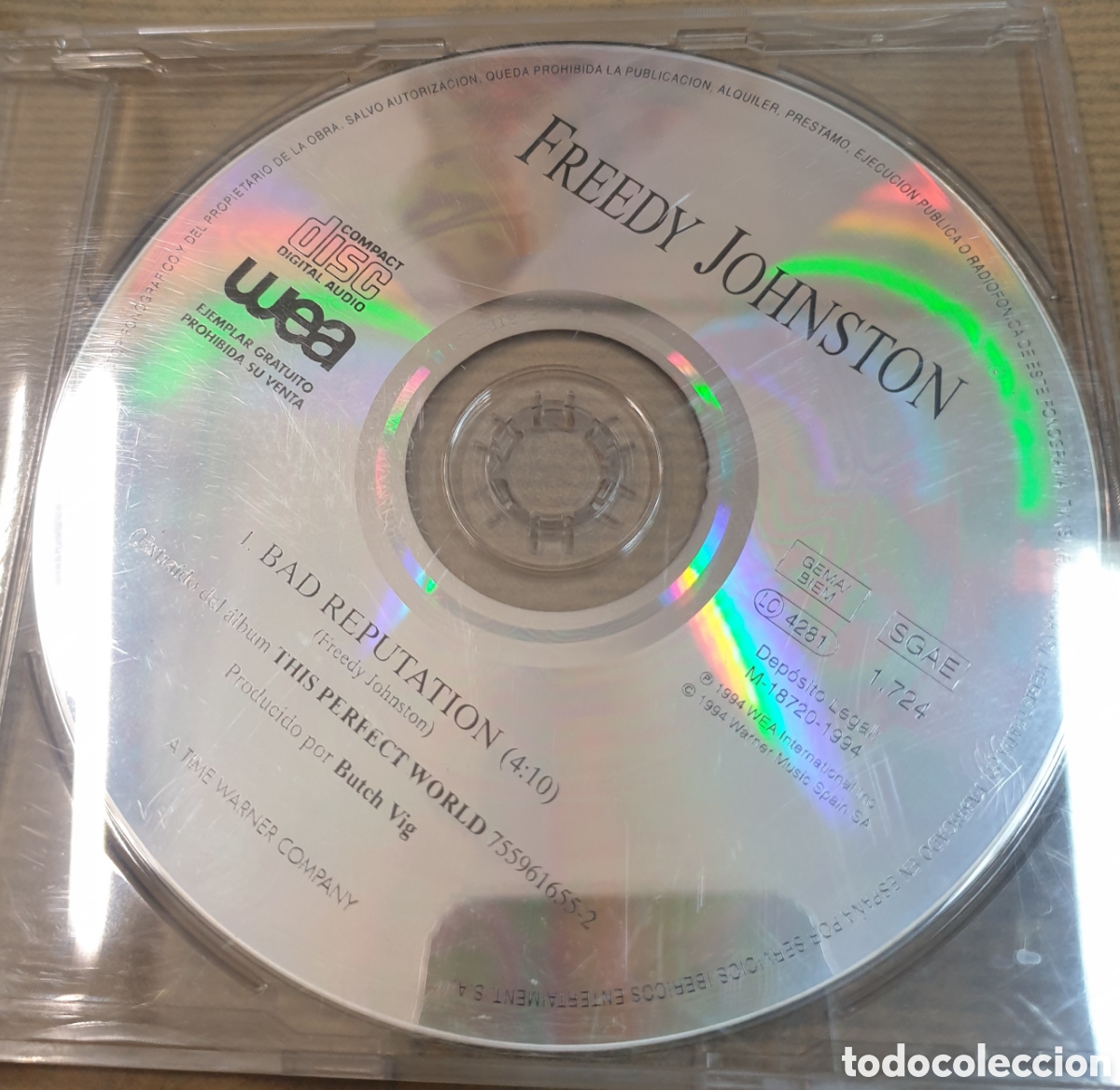 CDs de m&uacute;sica: Freedy Johnston - Bad reputation. Cd single - Foto 1