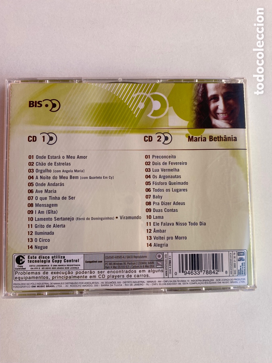 CDs de m&uacute;sica: MARIA BETHANIA-BIS 2 CD-BRASIL - Foto 2