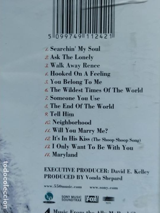 CDs de m&uacute;sica: CD SONGS FROM ALLY MCBEAL - FEATURING VONDA SHEPARD (E6) - Foto 3
