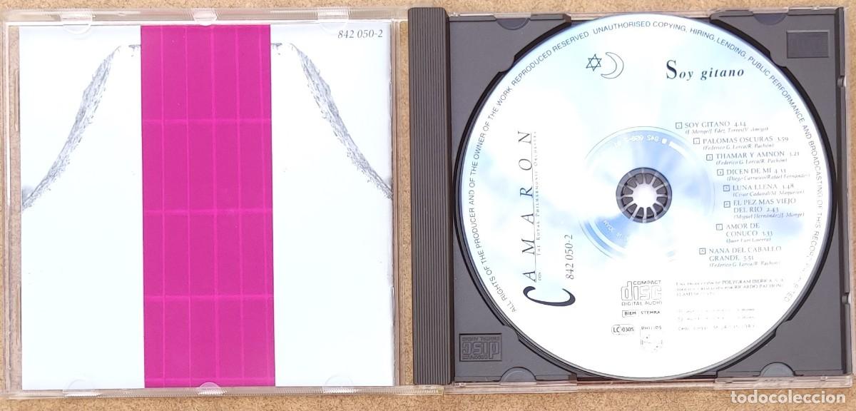 CDs de m&uacute;sica: CAMARON - SOY GITANO (CD) 1989 - 8 COPLAS - Foto 2