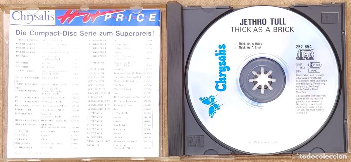 CDs de m&uacute;sica: JETHRO TULL - THICK AS A BRICK (CD) 2 TEMAS - Foto 2