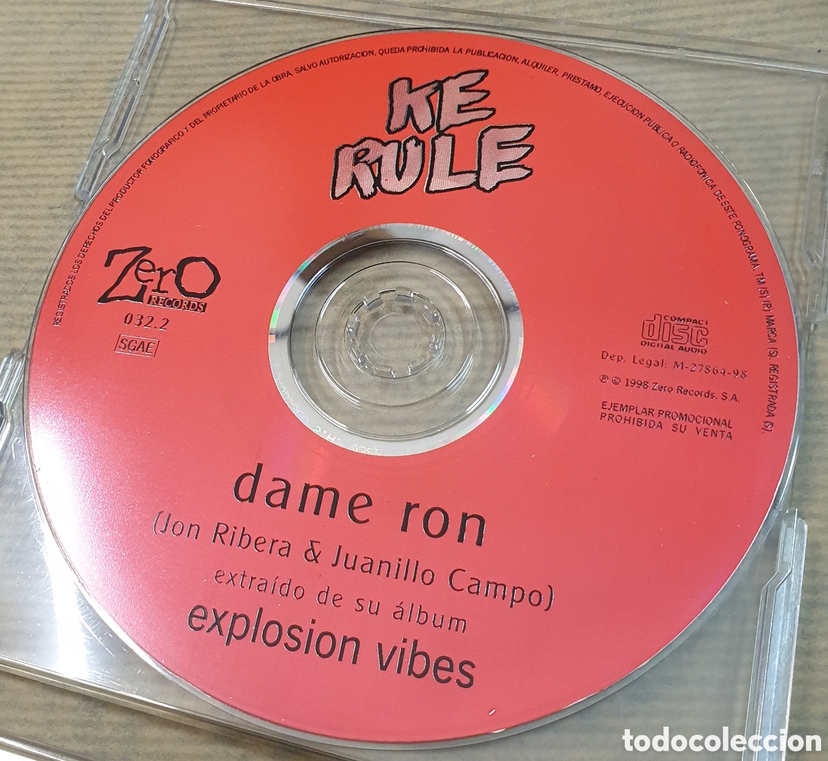 CDs de m&uacute;sica: Ke rule - dame ron. Cd single - Foto 1
