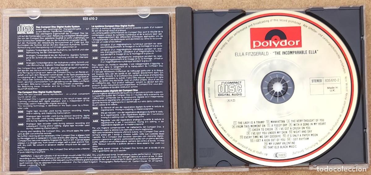 CDs de m&uacute;sica: ELLA FITZGERALD - THE INCOMPARABLE ELLA (CD) 16 TEMAS - Foto 2