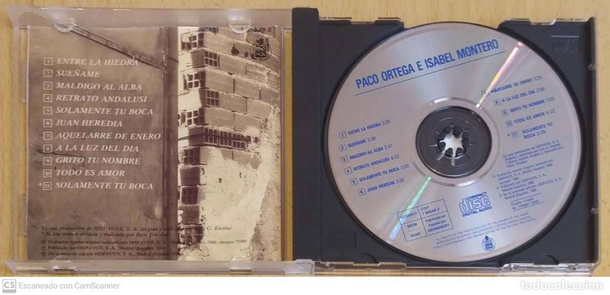 CDs de m&uacute;sica: PACO ORTEGA & ISABEL MONTERO - CD 1989 - Foto 3