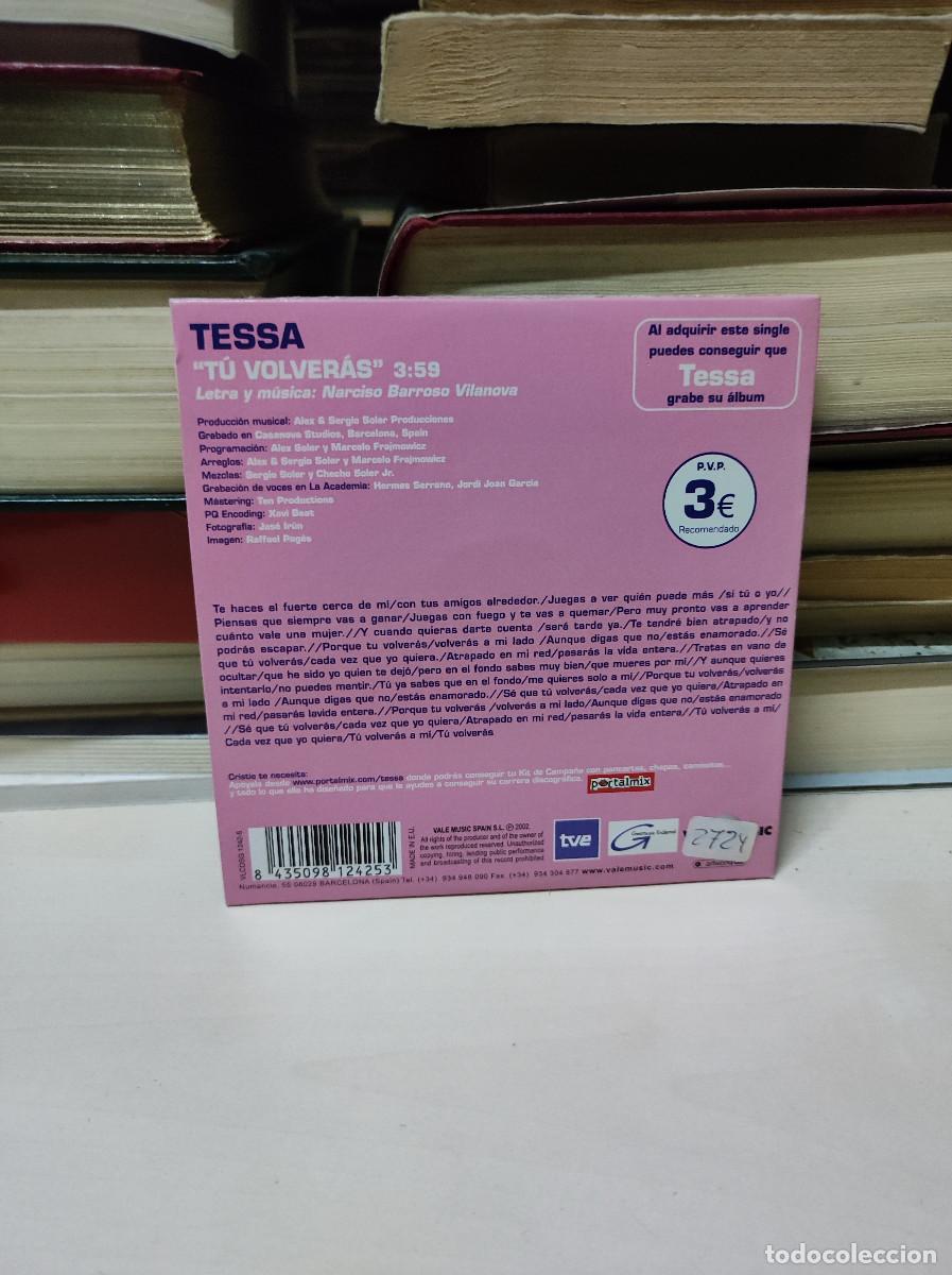CDs de m&uacute;sica: Tessa &ndash; T&uacute; Volver&aacute;s - Foto 2