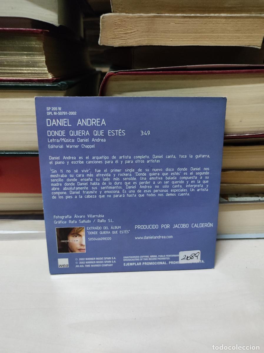 CDs de m&uacute;sica: Daniel Andrea &ndash; Donde Quiera Que Est&eacute;s - Foto 2