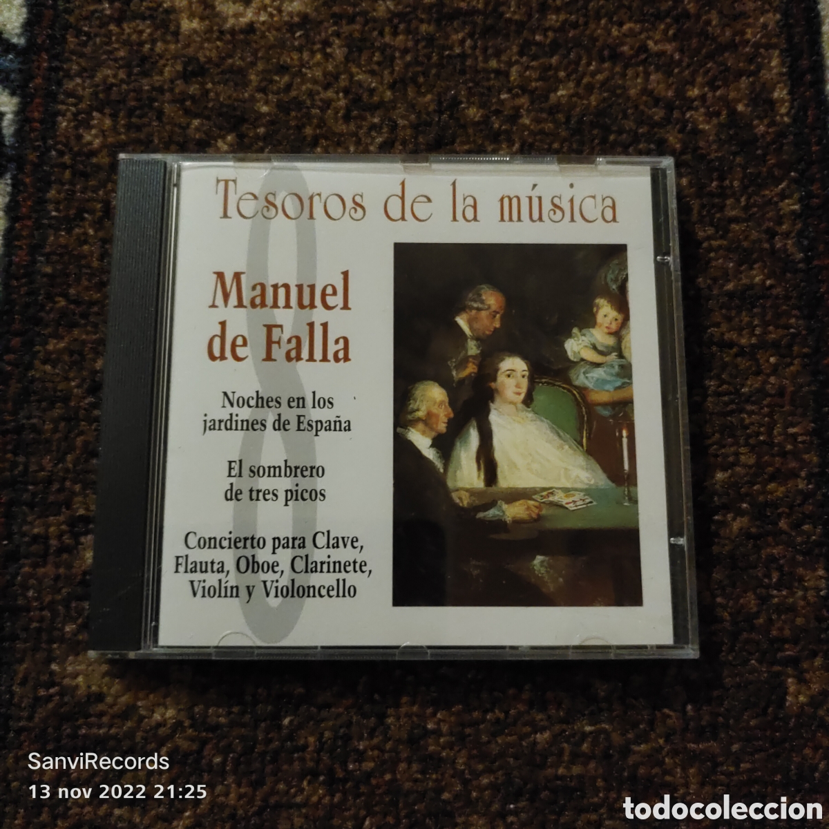 CDs de m&uacute;sica: TESOROS DE LA M&Uacute;SICA N&deg; 8: MANUEL DE FALLA (ALFA DELTA)