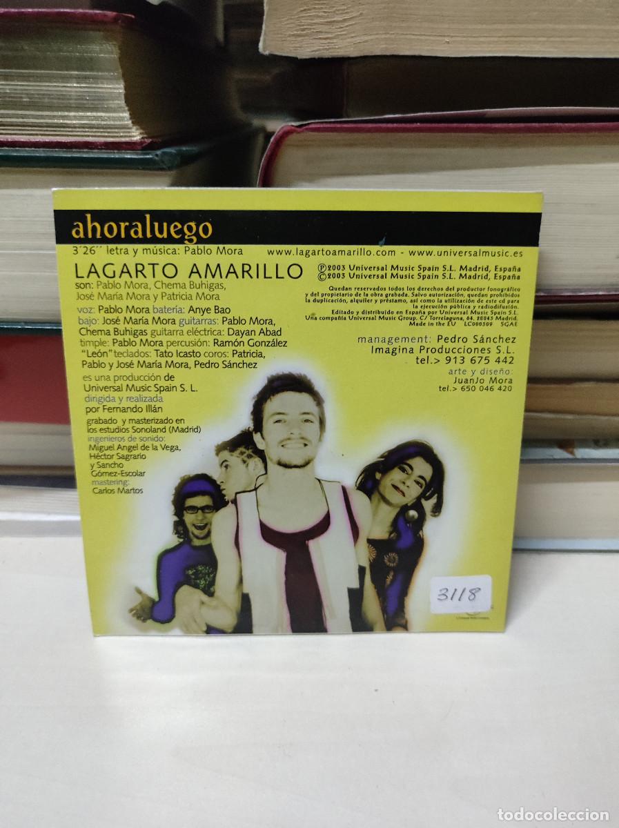 CDs de m&uacute;sica: Lagarto Amarillo &ndash; ahoraluego - Foto 2