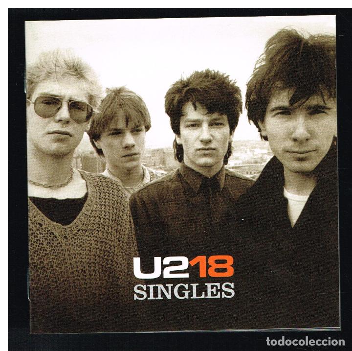 CDs de m&uacute;sica: U2 - 18 SINGLES - CD 2006 - SOLO LIBRETO Y TRASERA, SIN EL CD - Foto 1