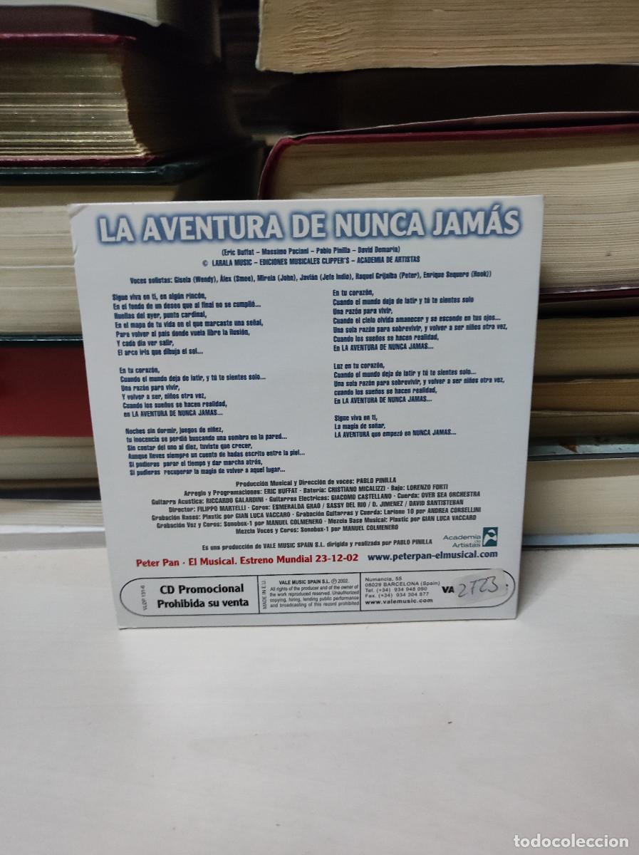 CDs de m&uacute;sica: peter pan la aventuras de nunca jamas - Foto 2