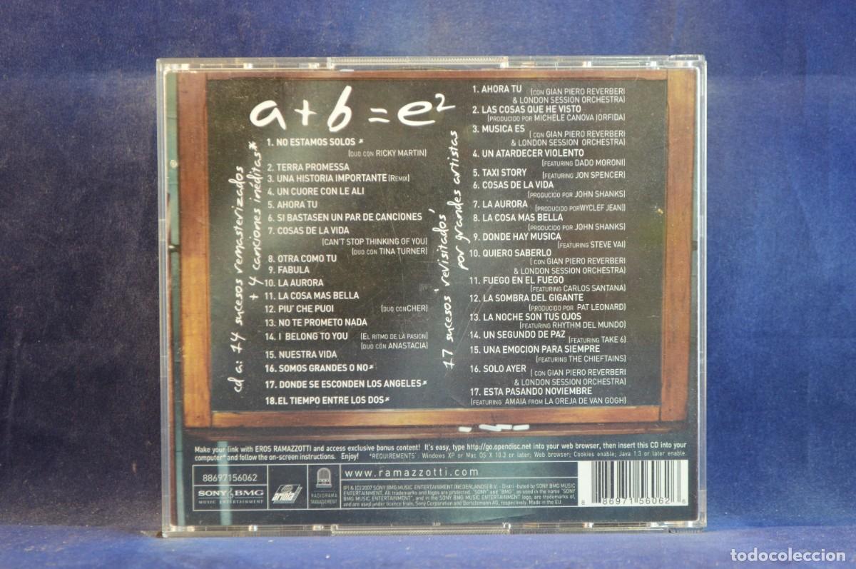 CDs de m&uacute;sica: EROS RAMAZZOTTI - E&sup2; - 2 CD - Foto 2