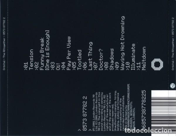 CDs de m&uacute;sica: Orbital &ndash; The Altogether - Foto 2