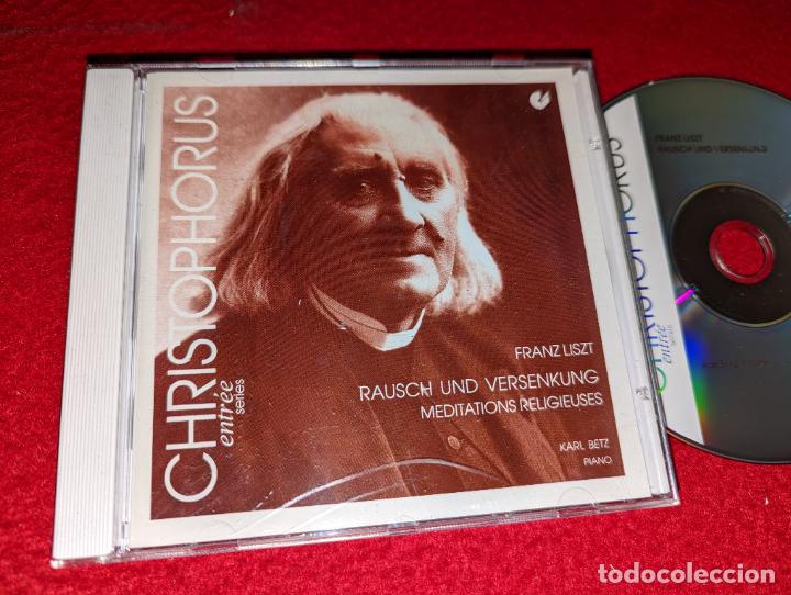 Music CDs: KARL BETZ piano LISZT Raysch und versenkung/Meditations religieuses CD 2006 CHRISTOPHORUS GERMANY