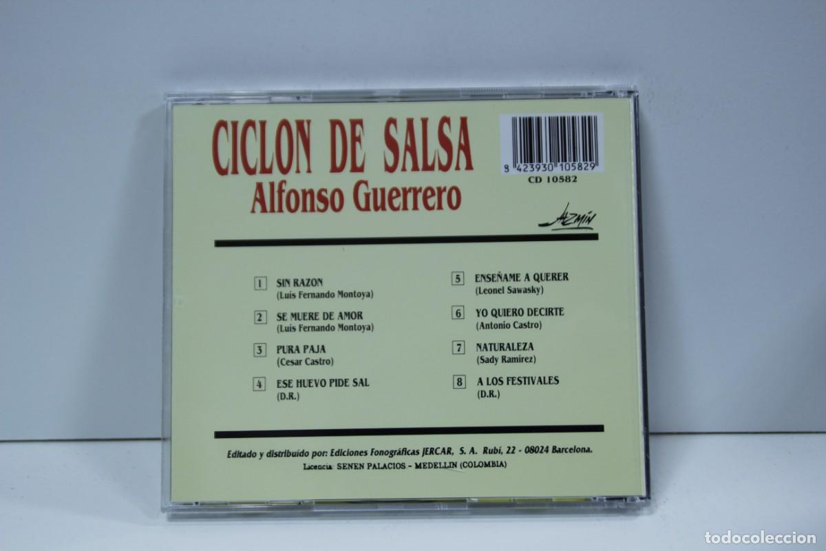 CDs de m&uacute;sica: DISCO CD. Alfonso Guerrero &ndash; Ciclon De Salsa. COMPACT DISC. - Foto 2