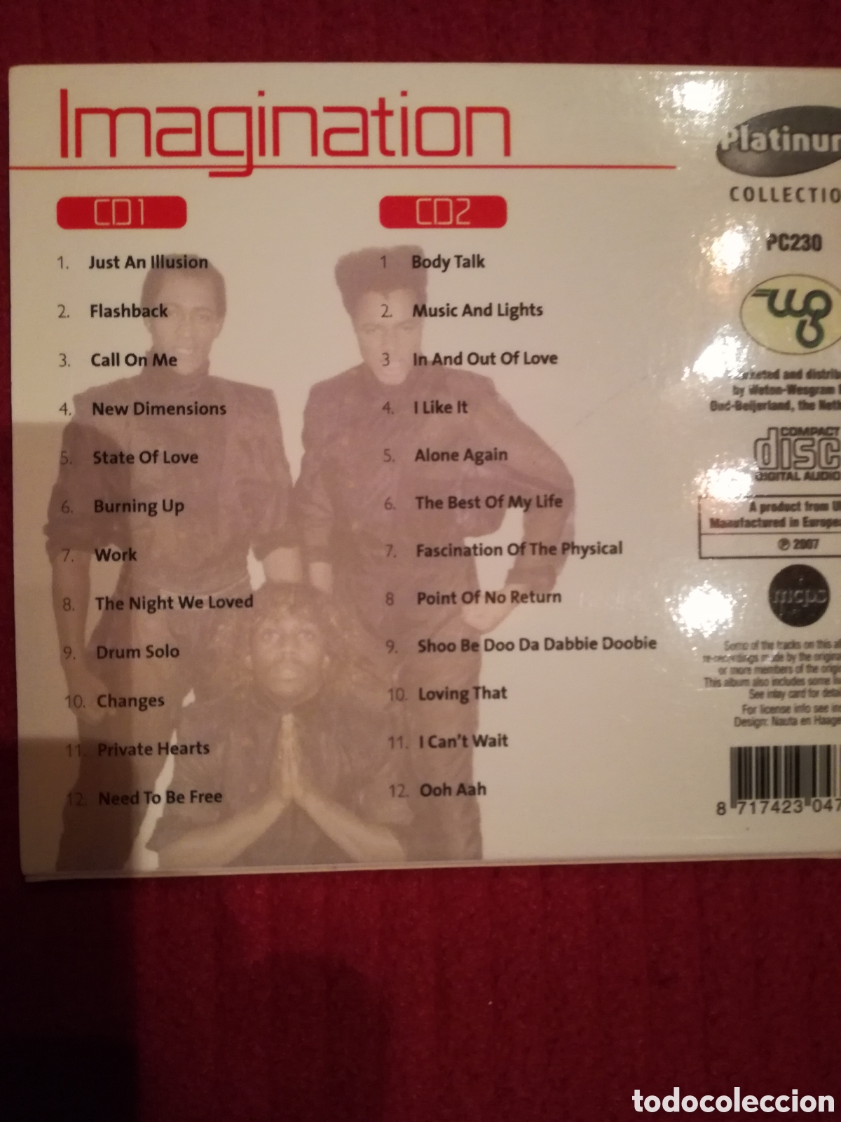 CDs de m&uacute;sica: IMAGINATION: Live. 2Cds, 24 Tracks. - Foto 3