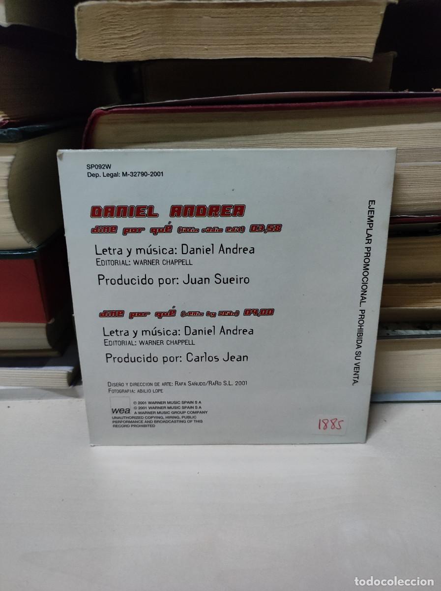 CDs de m&uacute;sica: Daniel Andrea &ndash; Dime Por Qu&eacute; - Foto 2