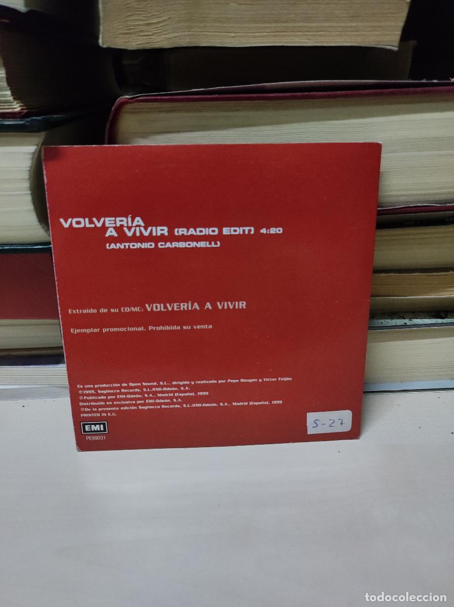 CDs de m&uacute;sica: Antonio &ndash; Volver&iacute;a A Vivir - Foto 2