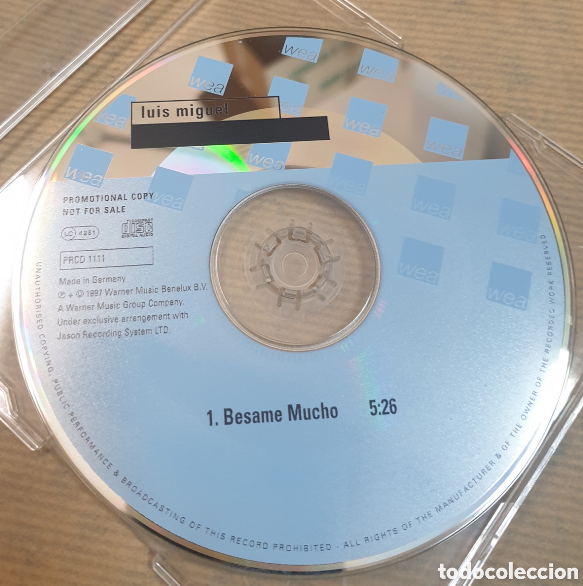 CDs de m&uacute;sica: Luis miguel - besame mucho. Cd single - Foto 1
