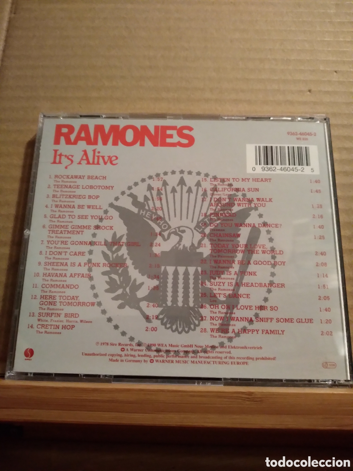 CDs de m&uacute;sica: RAMONES-ITS ALIVE-CD-COMO NUEVO- - Foto 2