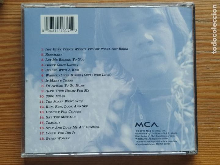 CDs de m&uacute;sica: CD BRIAN HYLAND GREATEST HITS (D8) - Foto 2