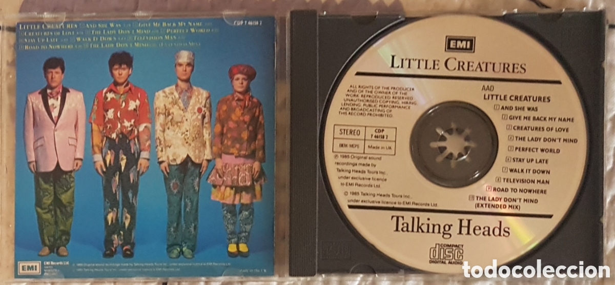 CDs de m&uacute;sica: CD TALKING HEADS - LITTLE CREATURES - Foto 2