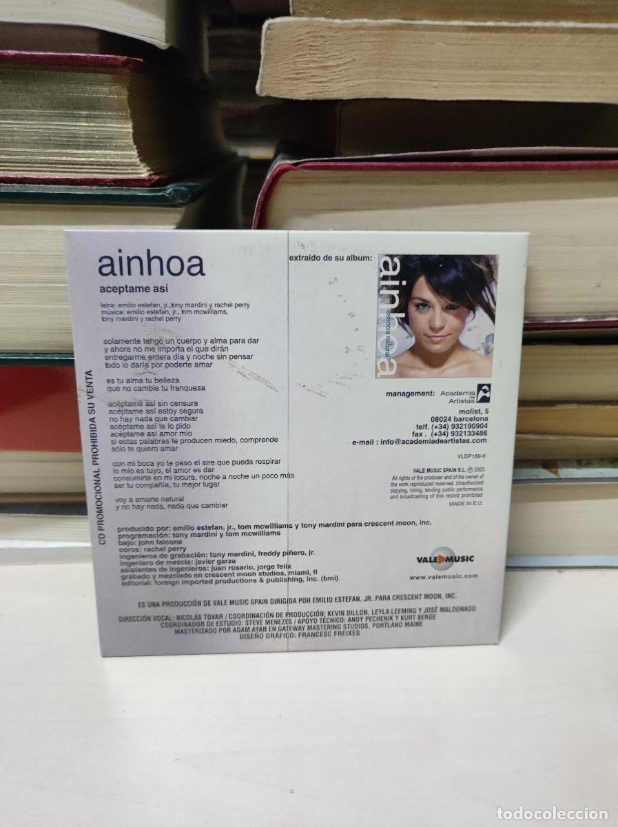 CDs de m&uacute;sica: Ainhoa &ndash; Ac&eacute;ptame As&iacute; - Foto 2
