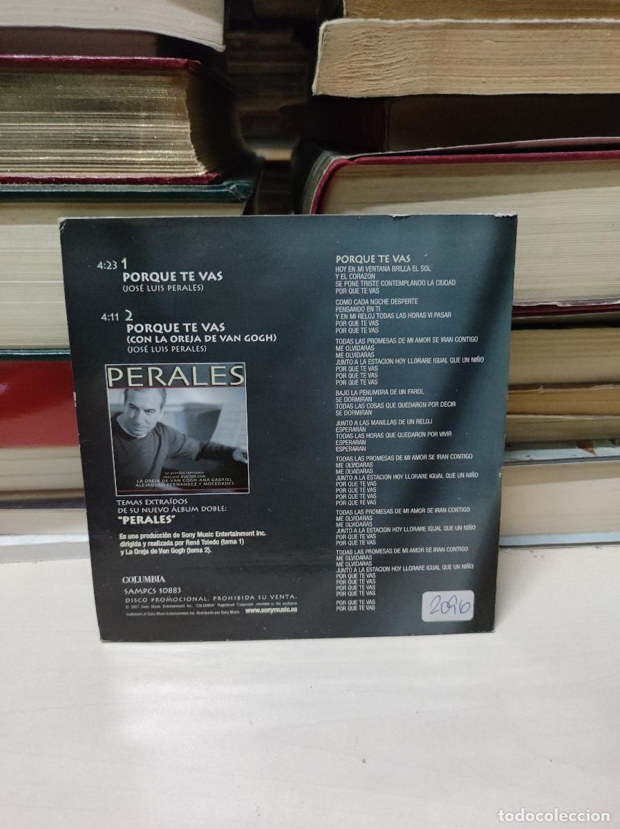 CDs de m&uacute;sica: PERALES PORQUE TE VAS - Foto 2