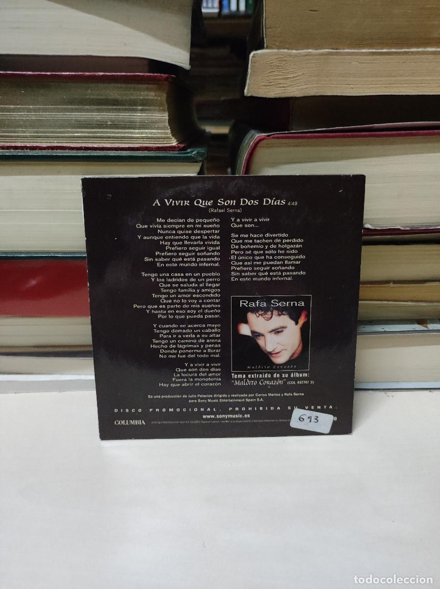 CDs de m&uacute;sica: Rafa Serna &ndash; A Vivir Que Son Dos D&iacute;as - Foto 2