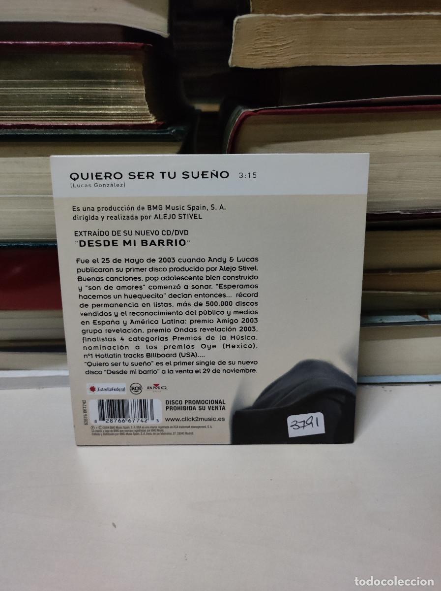 CDs de m&uacute;sica: Andy & Lucas &ndash; Quiero Ser Tu Sue&ntilde;o - Foto 2