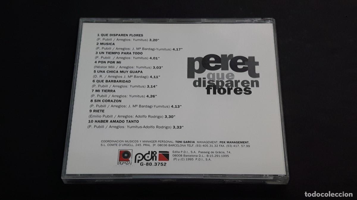 CDs de m&uacute;sica: CD PERET - QUE DISPAREN FLORES - 1995 - Foto 3