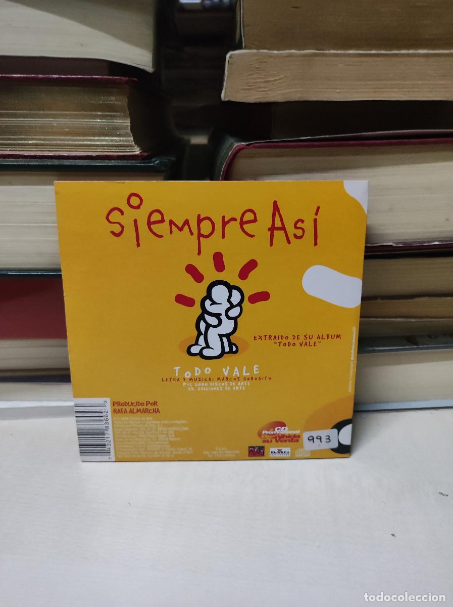 CDs de m&uacute;sica: Siempre As&iacute; &ndash; Todo Vale - Foto 2