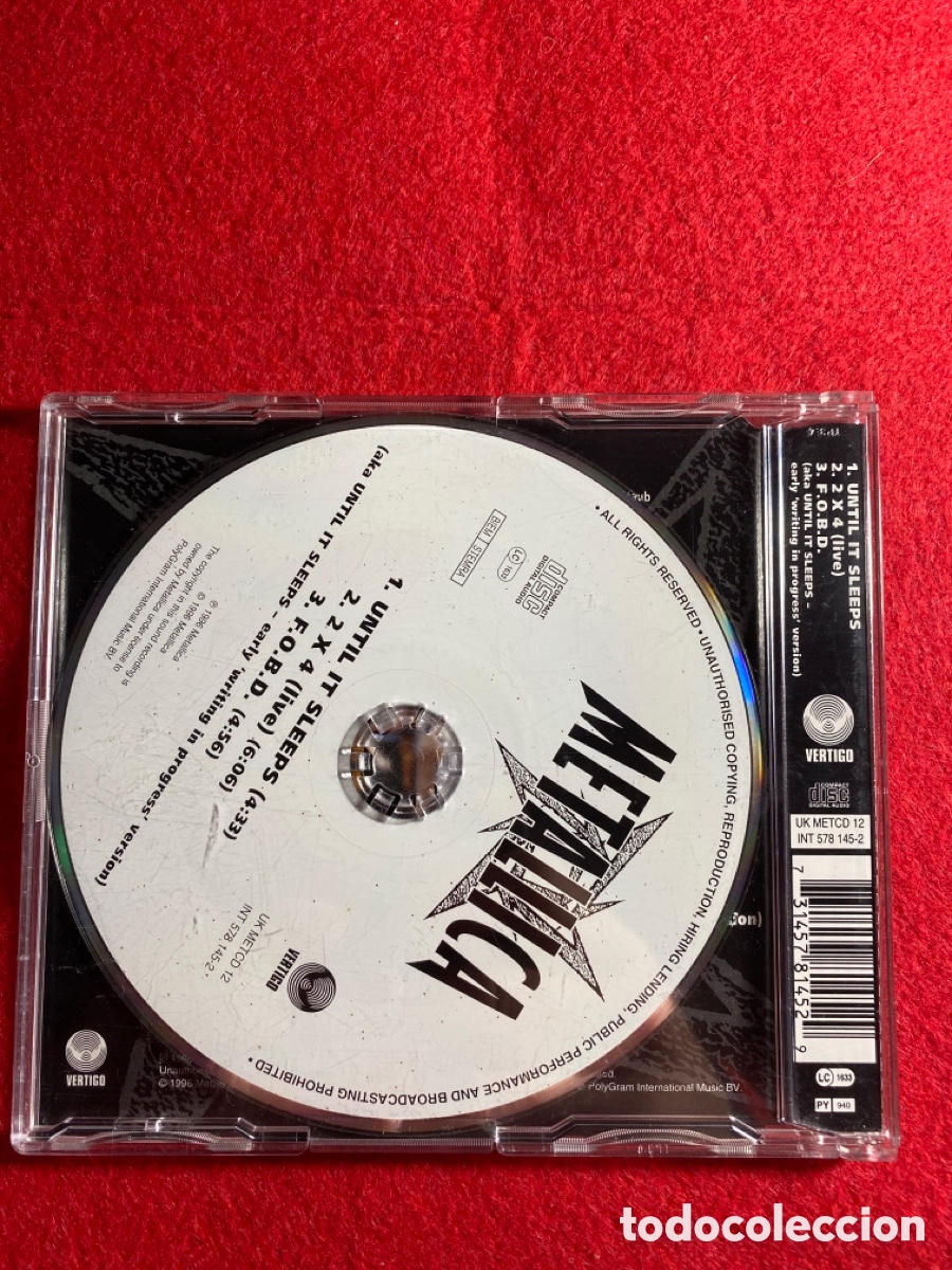 CDs de m&uacute;sica: Metallica cd parte 1 ( nuevo) - Foto 2