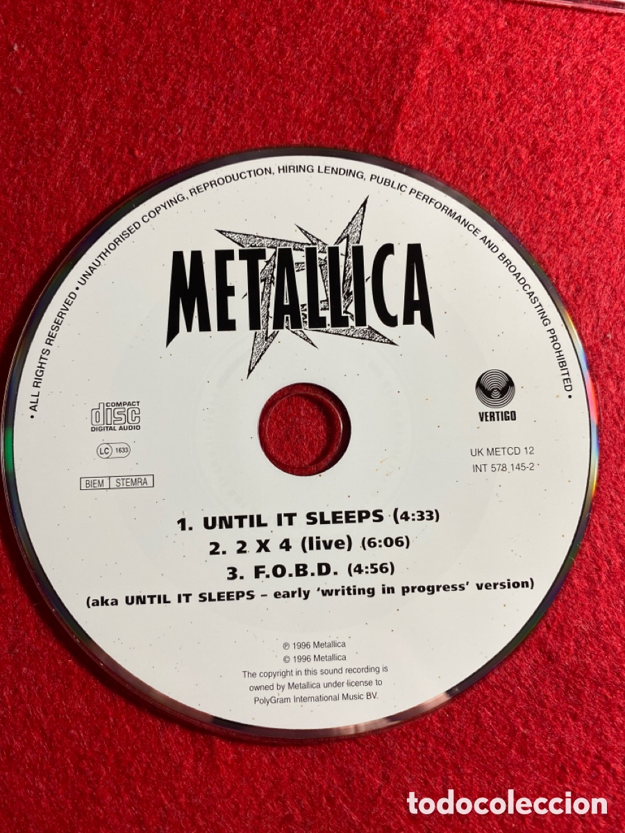 CDs de m&uacute;sica: Metallica cd parte 1 ( nuevo) - Foto 6
