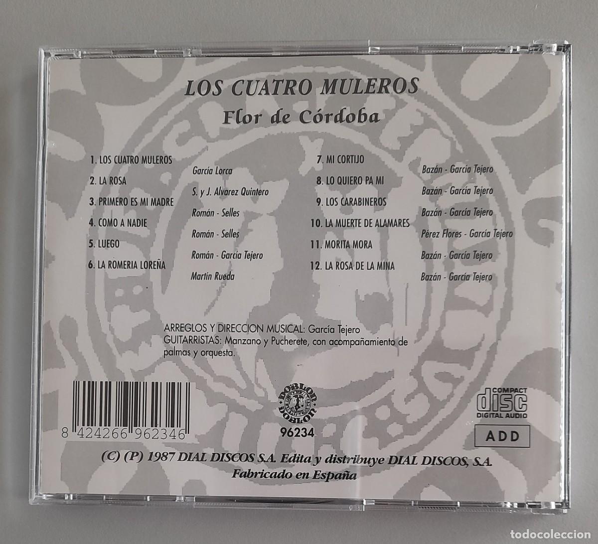 CDs de m&uacute;sica: FLOR DE CORDOBA, LOS CUATRO MULEROS - Foto 2