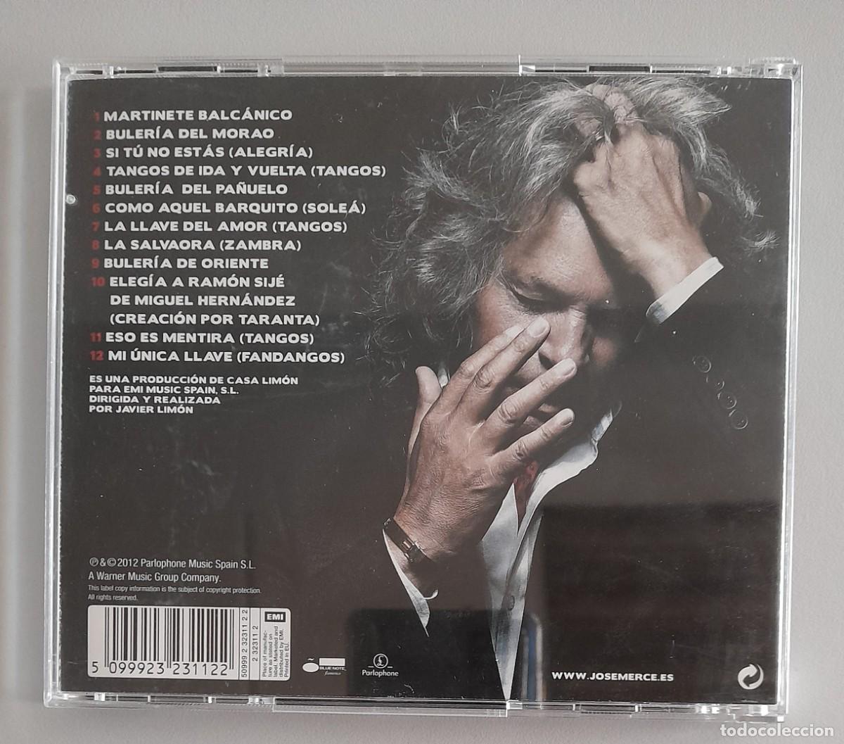 CDs de m&uacute;sica: JOSE MERC&Eacute;, MI UNICA LLAVE - Foto 2