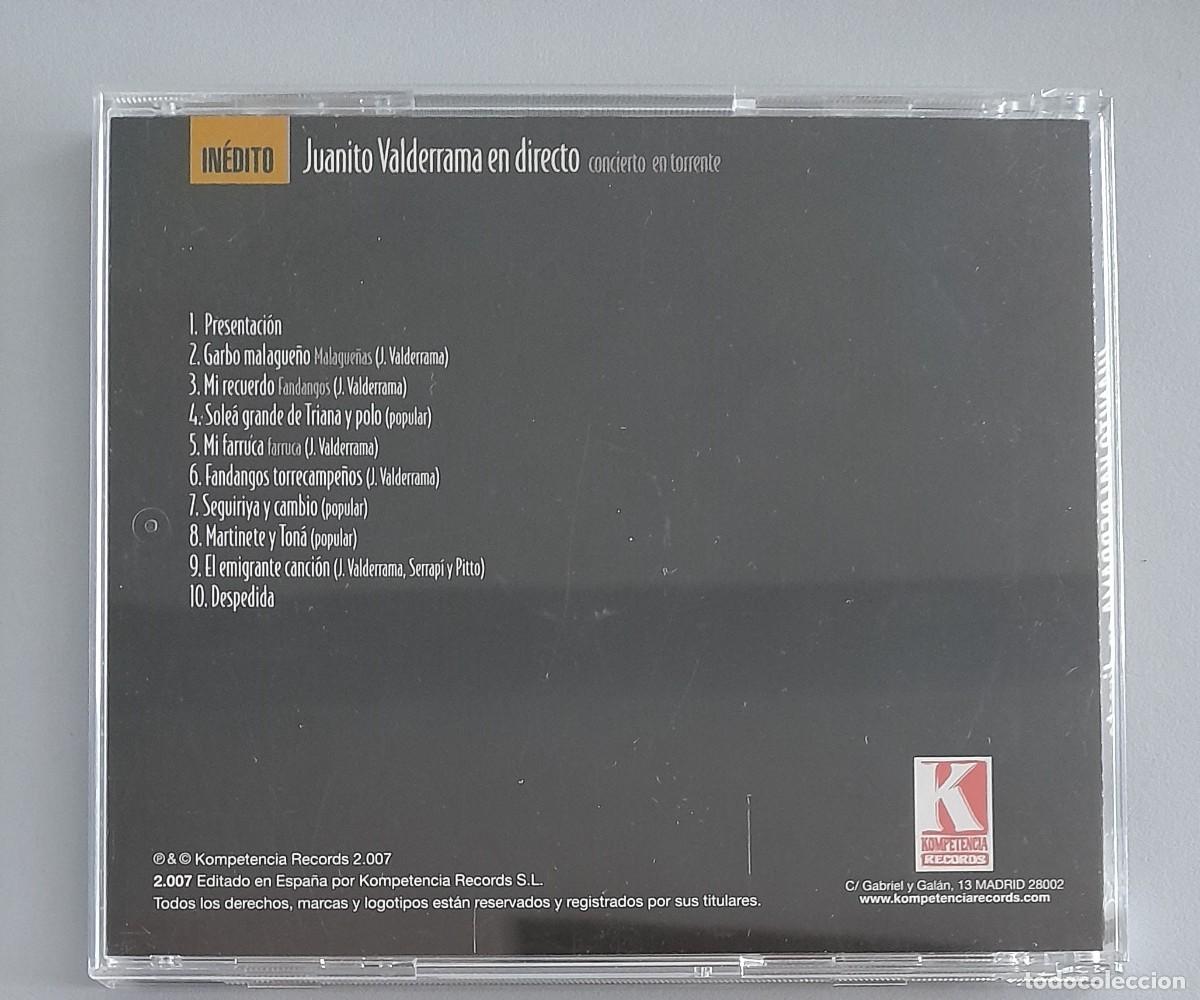 CDs de m&uacute;sica: JUANITO VALDERRAMA EN DIRECTO - Foto 2