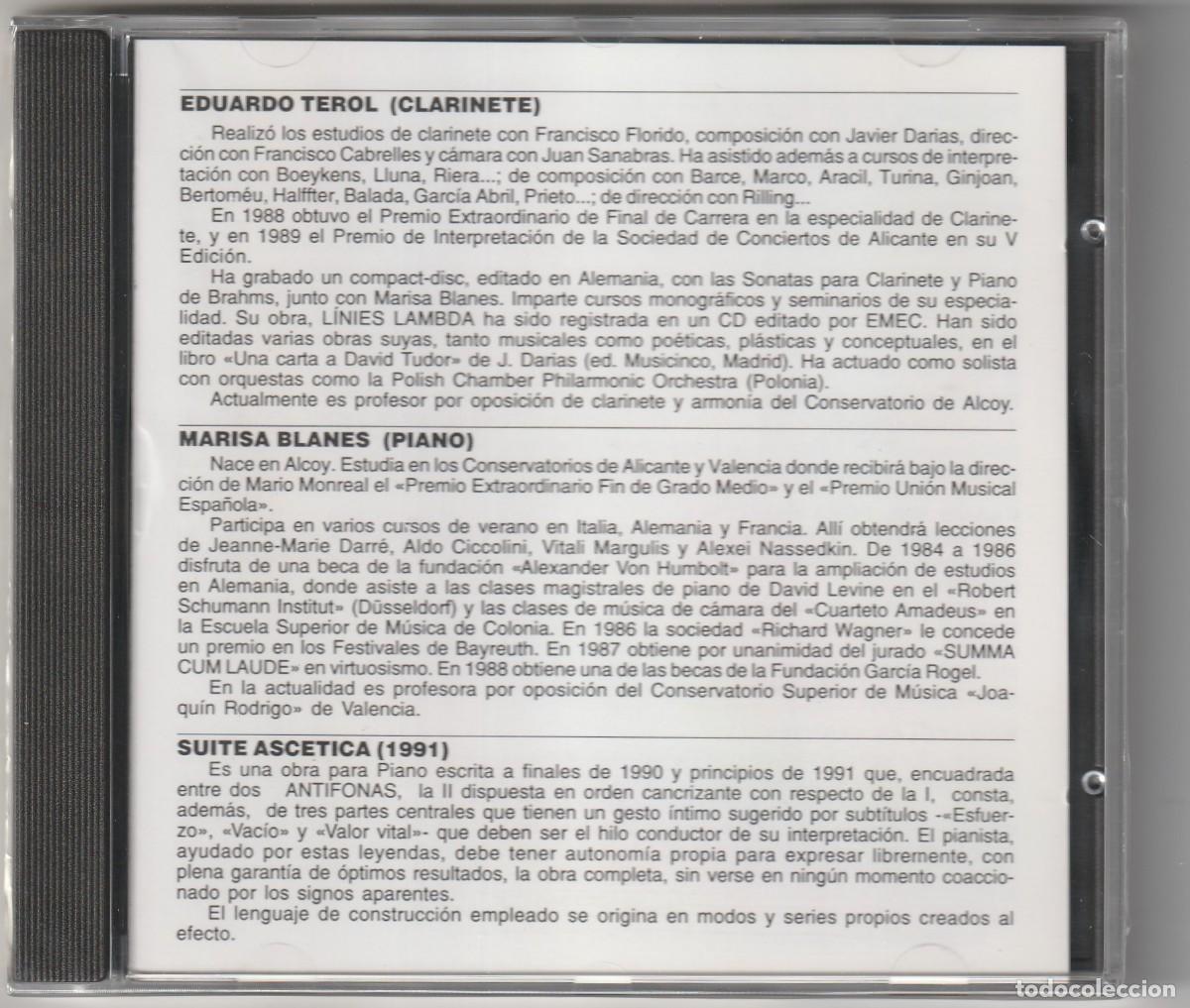 CDs de M&uacute;sica: LUIS BLANES - MONOGRAFICO (CD SOMAGIC 1995) MUSICA CONTEMPORANEA