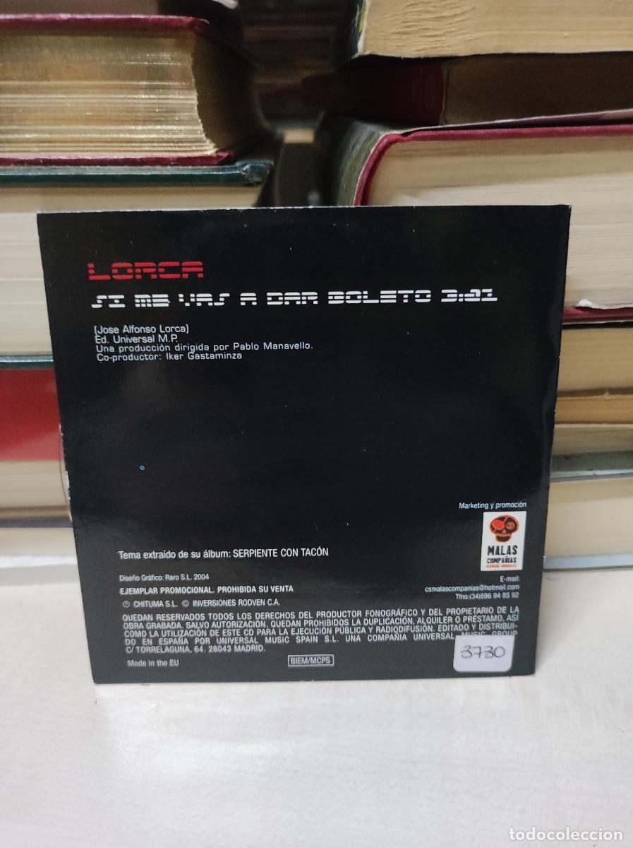 CDs de m&uacute;sica: Lorca &ndash; Si Me Vas A Dar Boleto - Foto 2