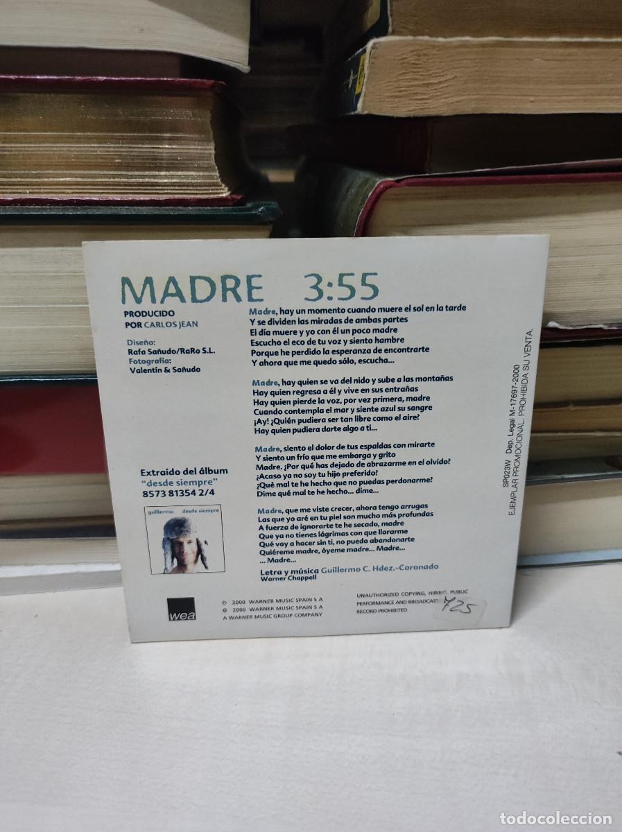 CDs de m&uacute;sica: Guillermo &ndash; Madre - Foto 2